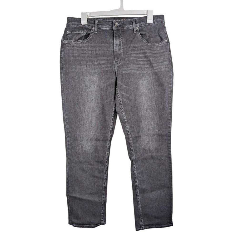 Devil Dog Dungarees Jeans Men's Size 38x32 Straight Stretch Black Goth Moto Dark